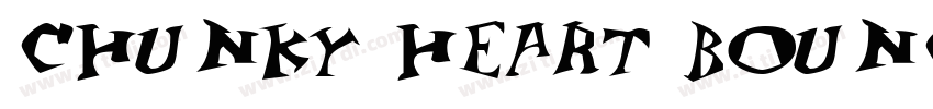 CHUNKY HEART BOUNCE字体转换